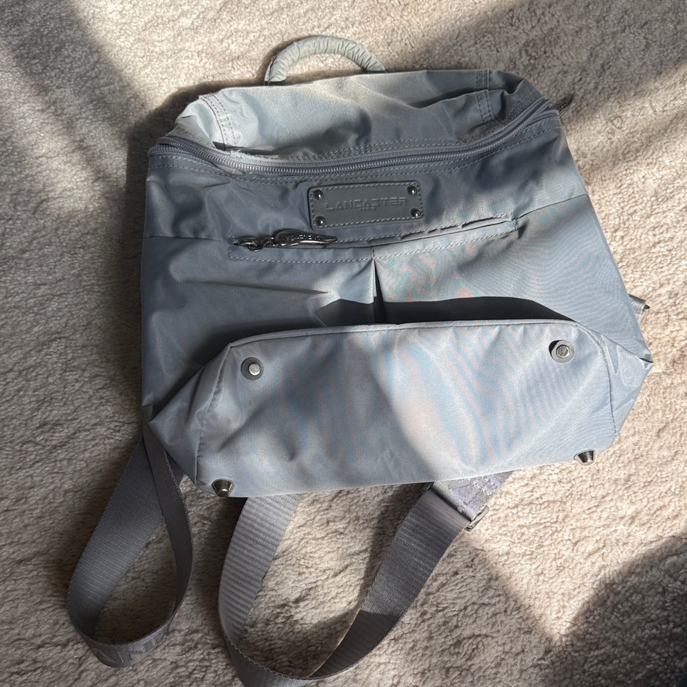 Lancaster Silver Gray Mini Backpack - image 1